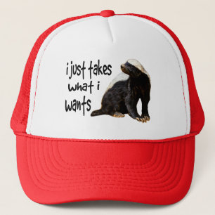 Casquette Blaireau de miel - I prend juste ce qu'I veut