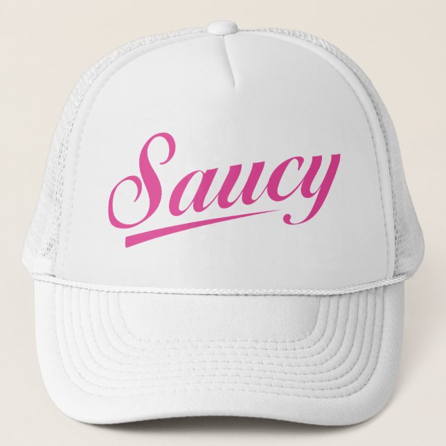 Casquette blanc de camionneur avec un logo hardi (Devant)