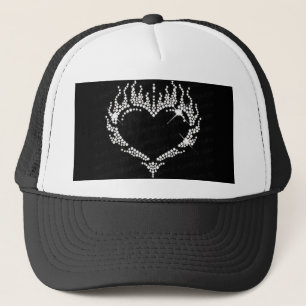Casquette blanc de camionneur de base-ball de