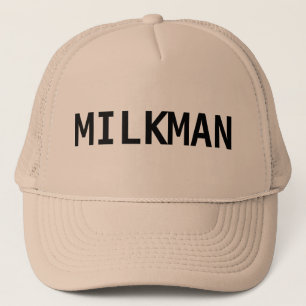 Casquette blanc de camionneur de laitier