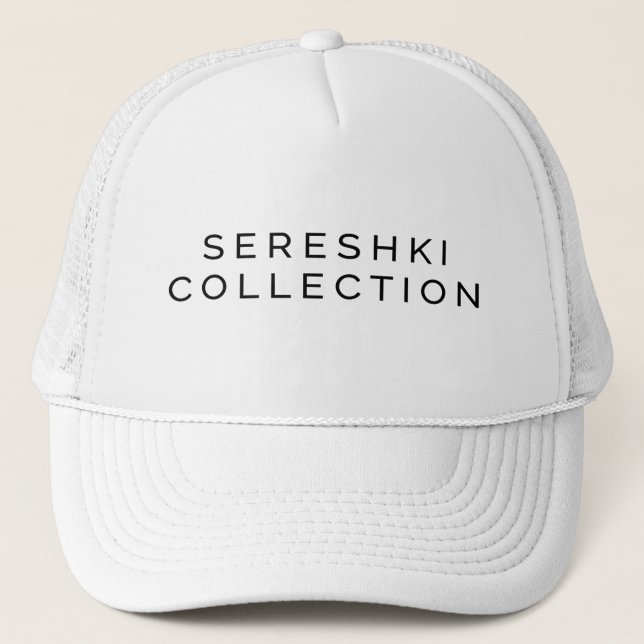 Casquette blanc de camionneur de logo de (Devant)