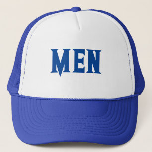 Casquette Blanc et couleur royale Hommes Texte nom Beau Géan