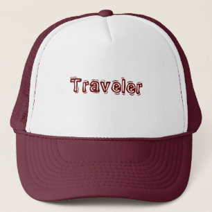 Casquette Blanc et Marron Tournée Voyageur Hommes Femmes