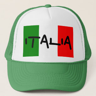 Casquette Blanc italien Red Hat de vert de drapeau de