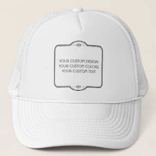 Casquette BLANC Your Design Here - Chapeau de camion