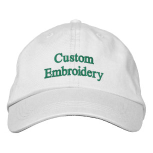 Casquette blanche brodée personnalisée