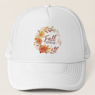 Casquette Blessures d'automne - Feuilles d'automne et couron