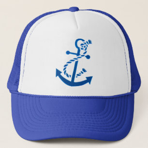 Casquette Bleu Ancre marine nautique Thème