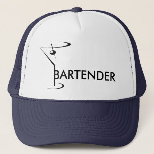 Casquette Bleu Bartending Cocktail ou barman