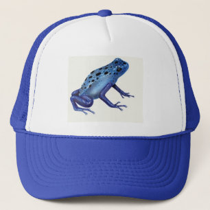 Casquette bleu de grenouille de dard de poison