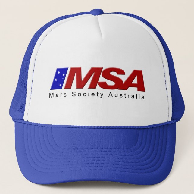 Casquette bleu de MSA (Devant)