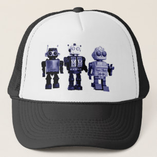 casquette bleu de robots