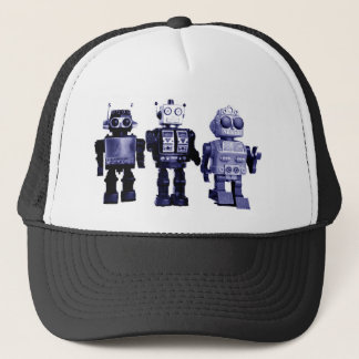 casquette bleu de robots