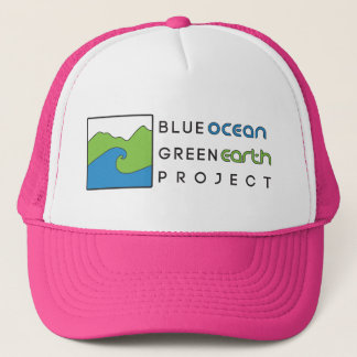 Casquette bleu de rose de projet de la terre verte