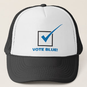 Casquette Bleu de vote