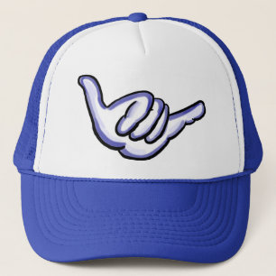 Casquette bleu d'Hawaï de shaka