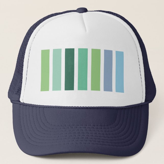 Casquette Bleu et vert (Devant)