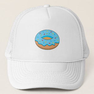 Casquette Bleu givré avec dessin à arroser