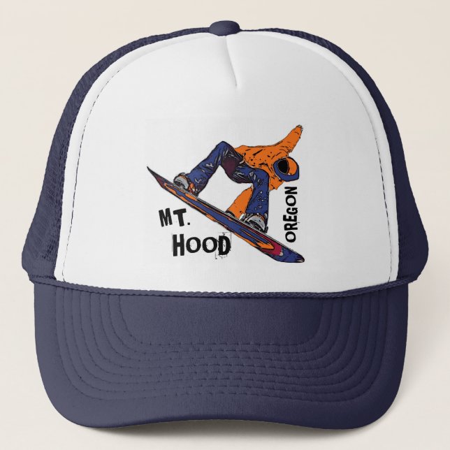 Casquette bleu orange de surf des neiges de (Devant)
