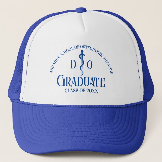 Casquette Bleu Ostéopathie Médicale (Devant)