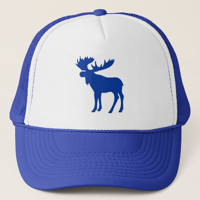 Casquette bleu simple d'orignaux (Devant)