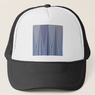 Casquette Bleu, violet, gris Chevron Art Imprimer