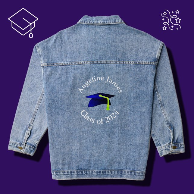 casquette bleue - classe de 2024-votre nom (Créateur téléchargé)