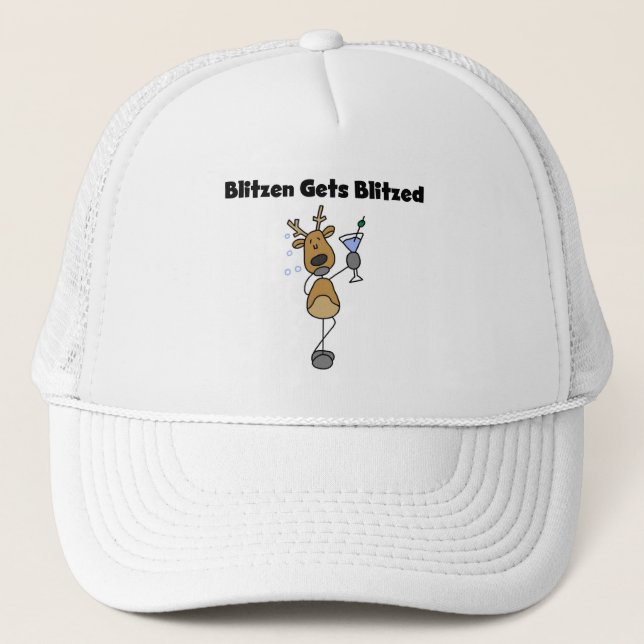 Casquette Blitzen reçoit des t-shirts et cadeaux de rennes b (Devant)