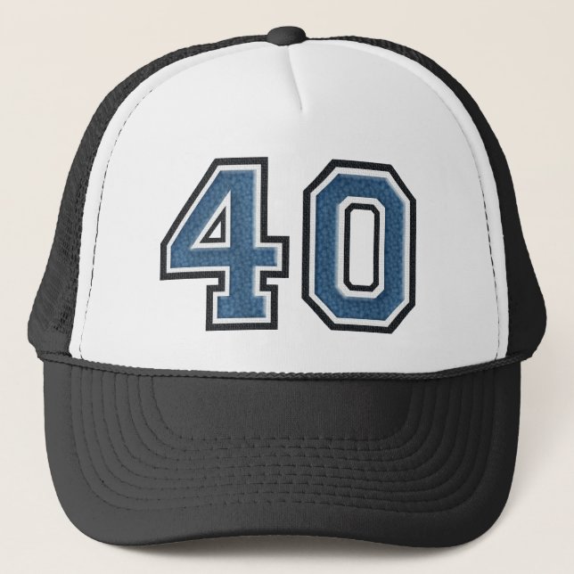 Casquette Blue 40th Birthday Party (Devant)
