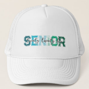 Casquette Blue Green Senior 2025 Typographie