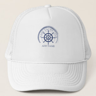 Casquette Blue Nautical Ancre yacht club bateau marina Nom