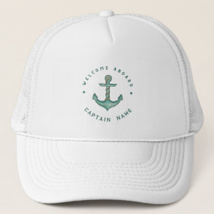 Casquette Blue Navy Ancre nautique yacht club voile