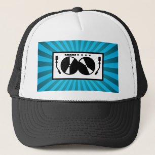 Casquette Blue Sunburst DJ Tourne-disque Musique Baseball