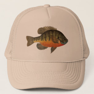 Casquette Bluegill Bream Fishing Sunfish Fisherman's Tan