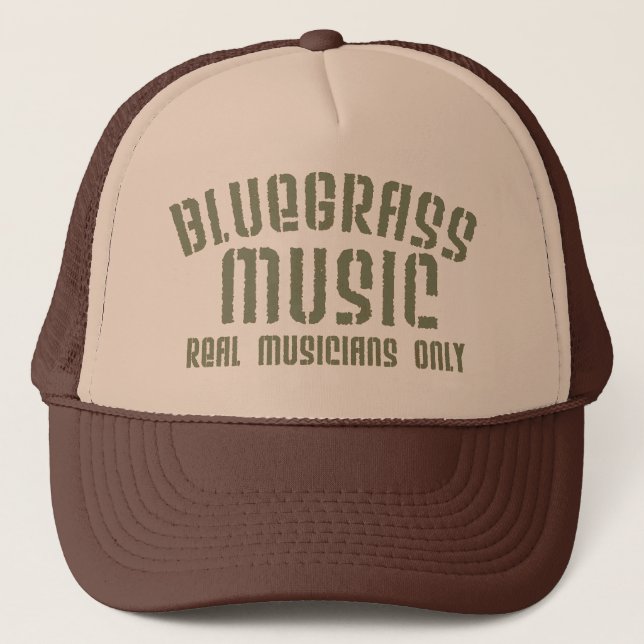 Casquette Bluegrass Musique Réels Musiciens Seulement Vieux  (Devant)