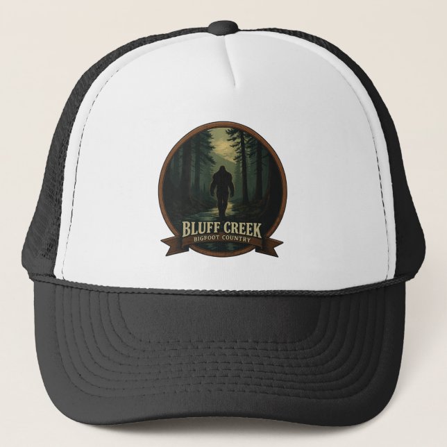 Casquette Bluff Creek - Bigfoot Country Badge design (Devant)