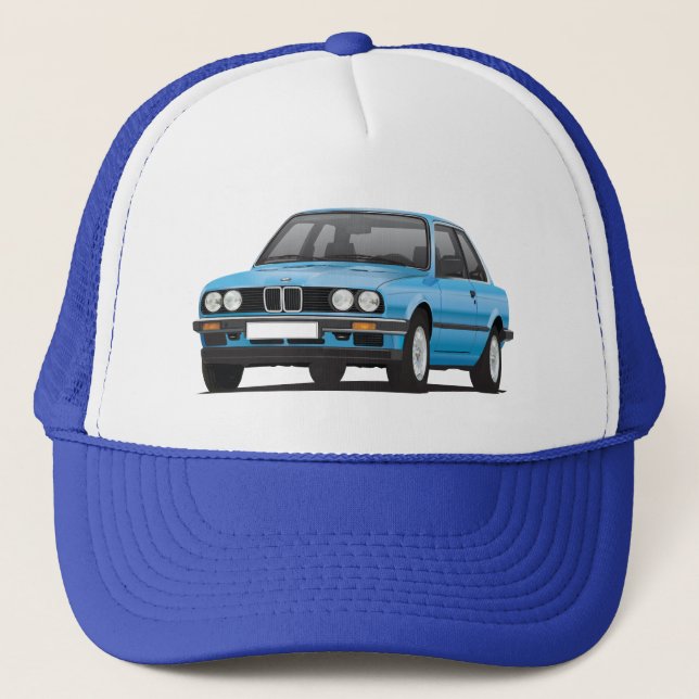 Casquette BMW bleu 3 séries (E30) (Devant)