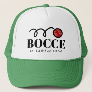 Casquette Bocci italien drôle casque de camionneur de sport 