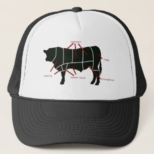 Casquette Boeuf Boucher Carte - Boeuf délicieux et savoureux