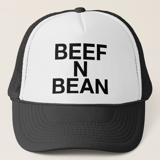 Casquette BOEUF N BEAN slogan amusant camionneur chapeau (Devant)
