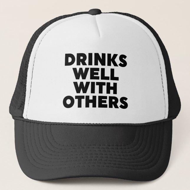 Casquette Boire Bien Avec Les Autres (Devant)