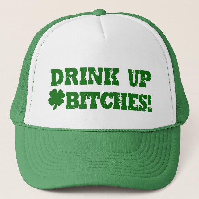 Casquette Boire drôle de Jour de la Saint Patrick (Devant)