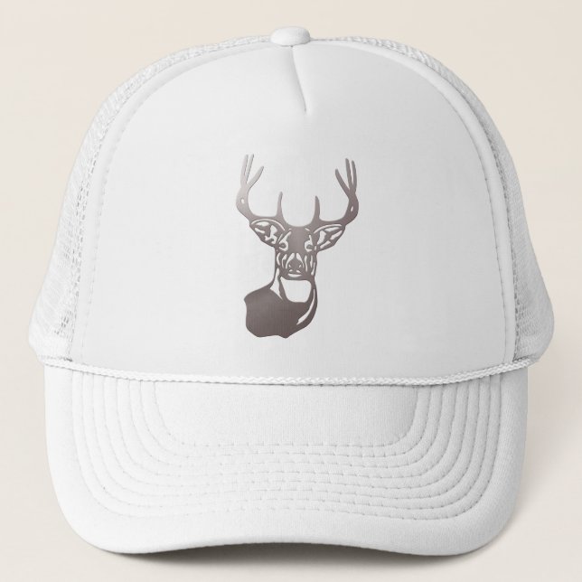 Casquette Bois - Queue blanche Buck Deer (Devant)