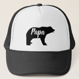 Casquette boisé rustique animal papa ours
