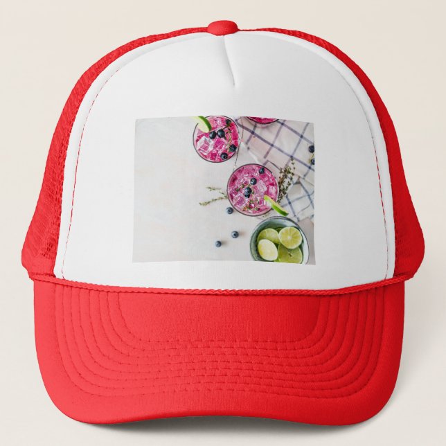 Casquette boissons de lime de bleuets (Devant)