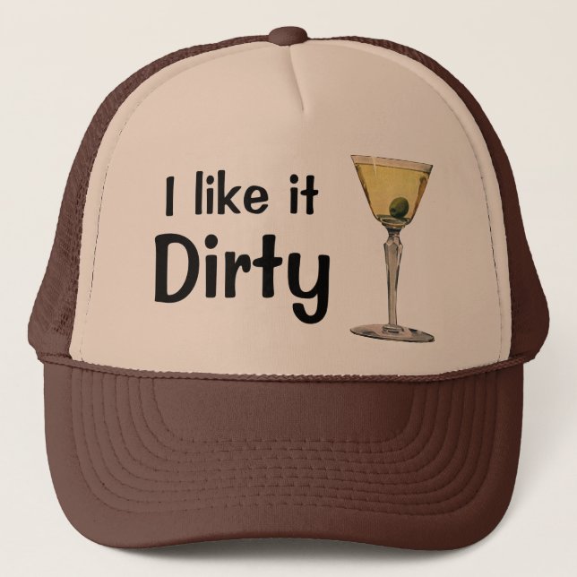 Casquette Boissons vintages Boissons, Cocktail Martini Olive (Devant)