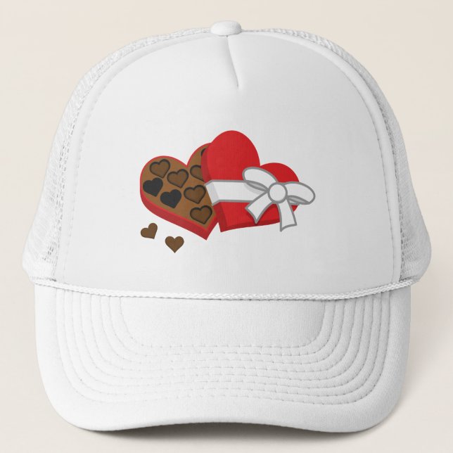 Casquette Boîte à cadeaux au chocolat au coeur - Saint-Valen (Devant)