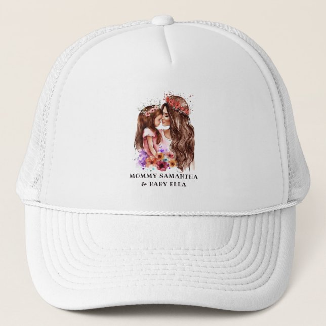 Casquette Bond adorable maman et fille (6) (Devant)