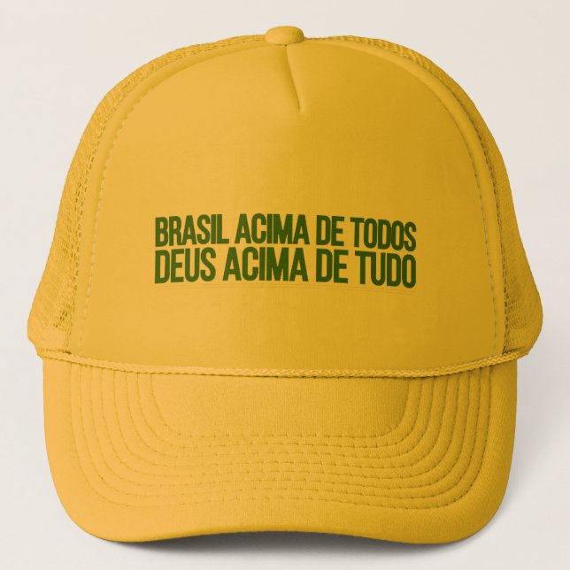 Casquette Boné Brasil Acima de Tudo Deus Acima de Todos (Devant)