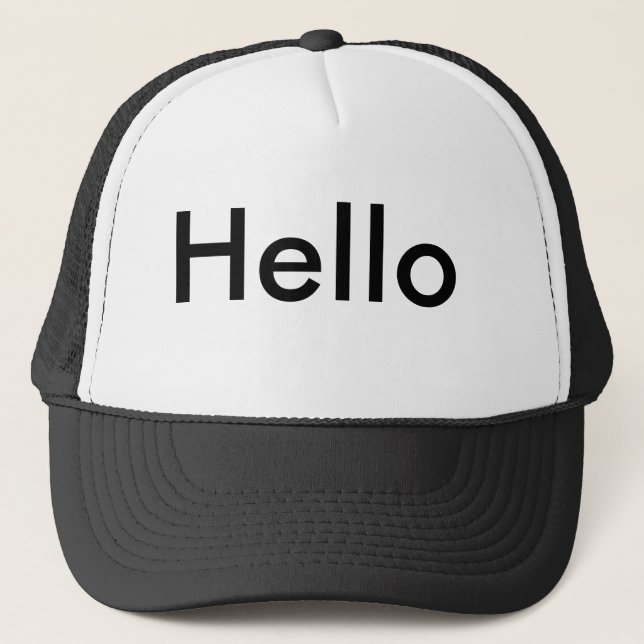 Casquette Bonjour (Devant)